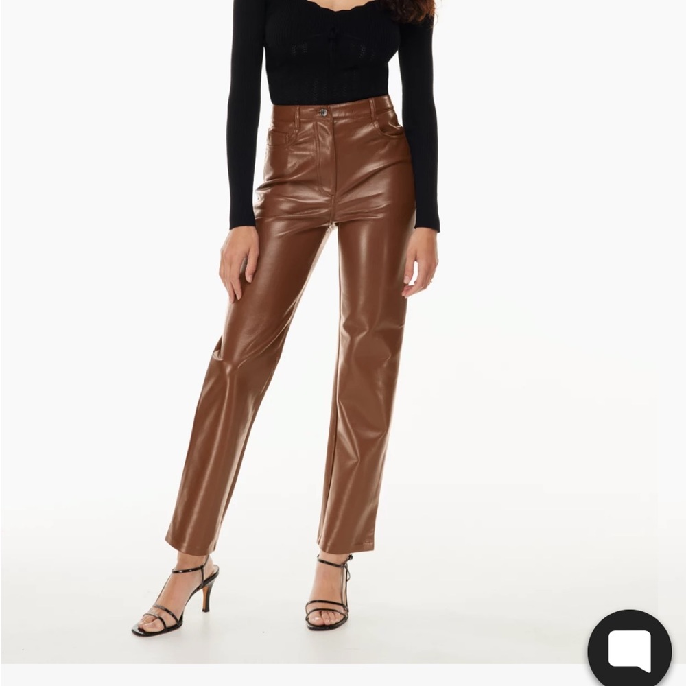 Aritzia vegan leather melina pants